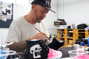 Terry Urban painting custom shoe